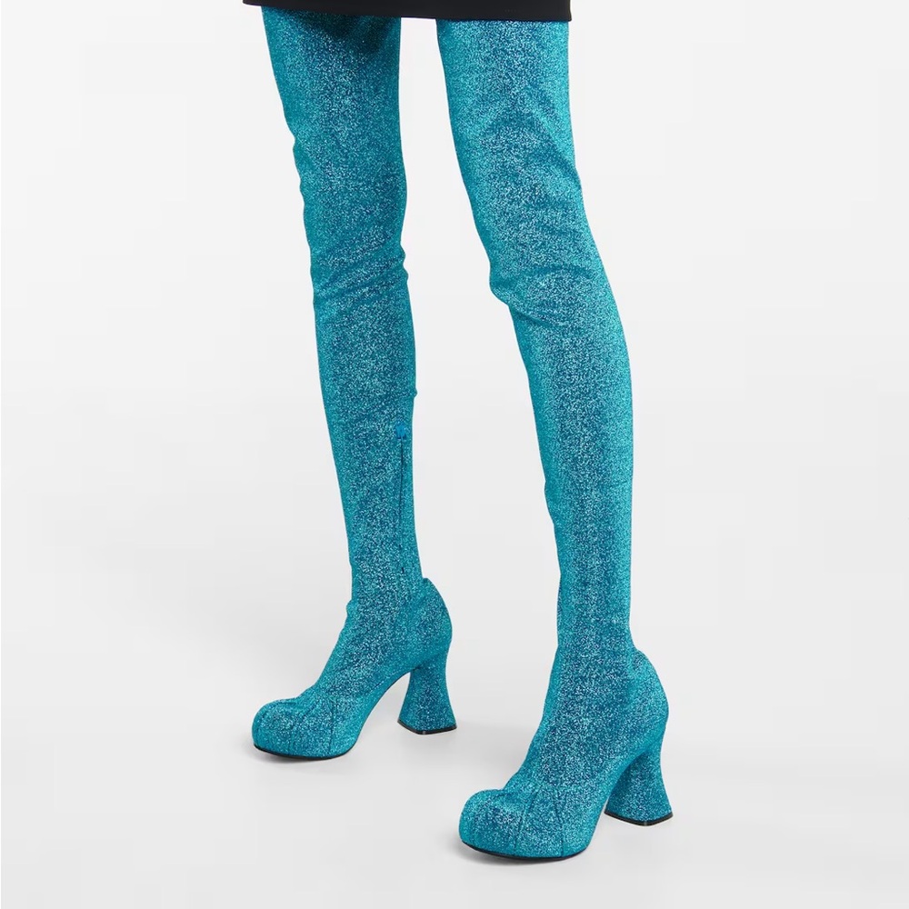 Stella McCartney Groove Lurex Thigh-high Boots